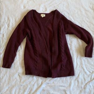 LA Hearts Thick Maroon Cardigan - xs/s